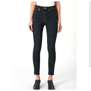 Neuw Denim Iggy Skinny Jeans Womens 29x32 Faded Black Stretch Slim Fit Tapered